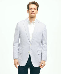 Classic Fit Stretch Cotton Seersucker Sport Coat