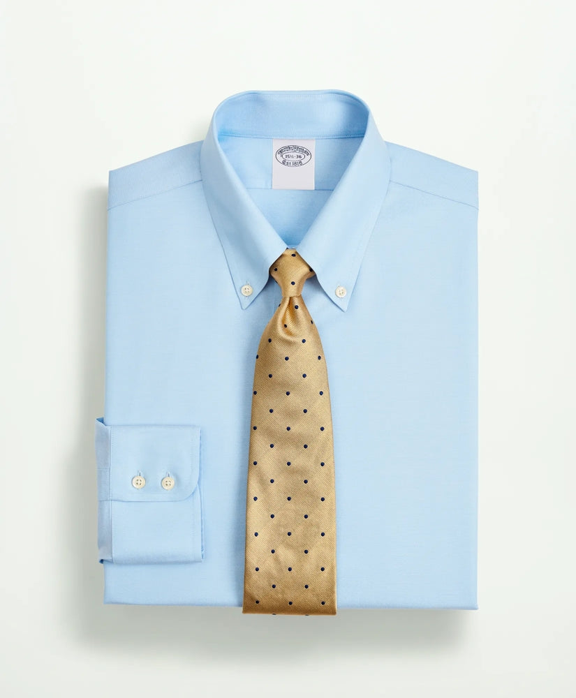 Stretch Supima® Cotton Non-Iron Twill Button-Down Collar Dress Shirt