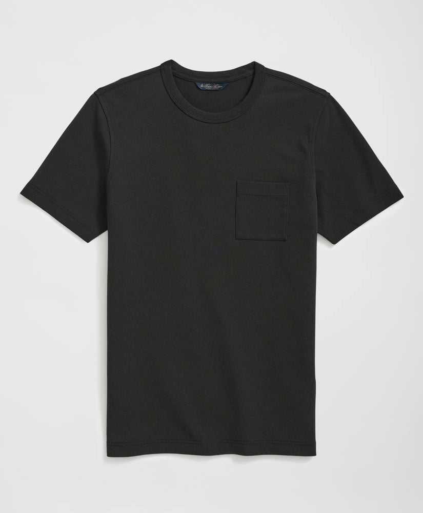 Pique T-Shirt in Garment-Washed Supima® Cotton