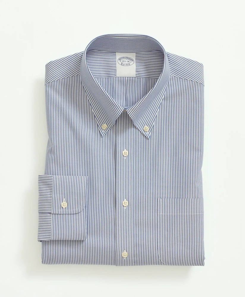 Candy Stripe Dress Shirt Stretch Supima® Cotton Non-Iron Pinpoint Oxford Button-Down Collar